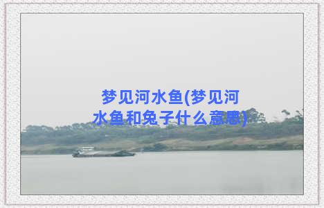 梦见河水鱼(梦见河水鱼和兔子什么意思)